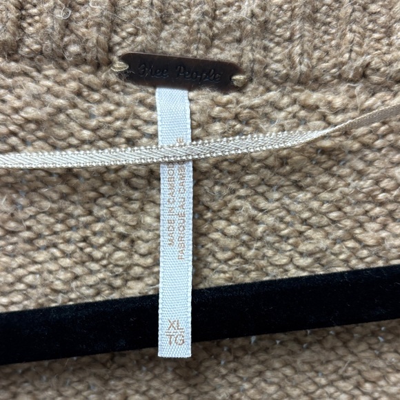 Free People Camel V-Neck Sweater - Picture 2 of 3